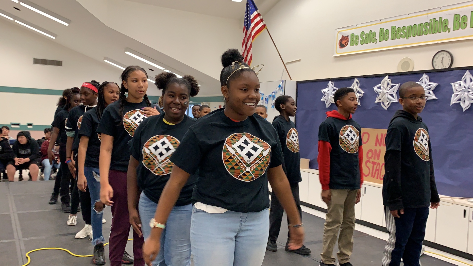 ScholarPrep scholars in their cohort shirts
